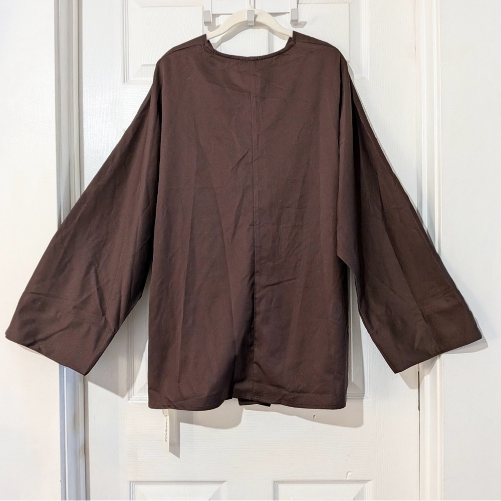 Commense Metal Detail Draped Shirt - Picture 10 of 12
